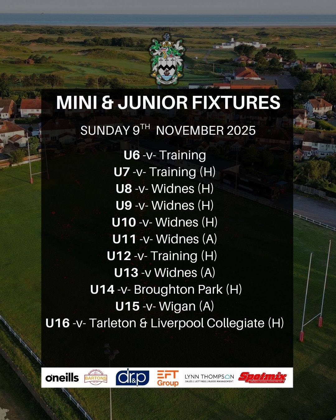 Southport RFC - 🏉 Weekend Rugby Fixtures – 8th & 9th... | Facebook