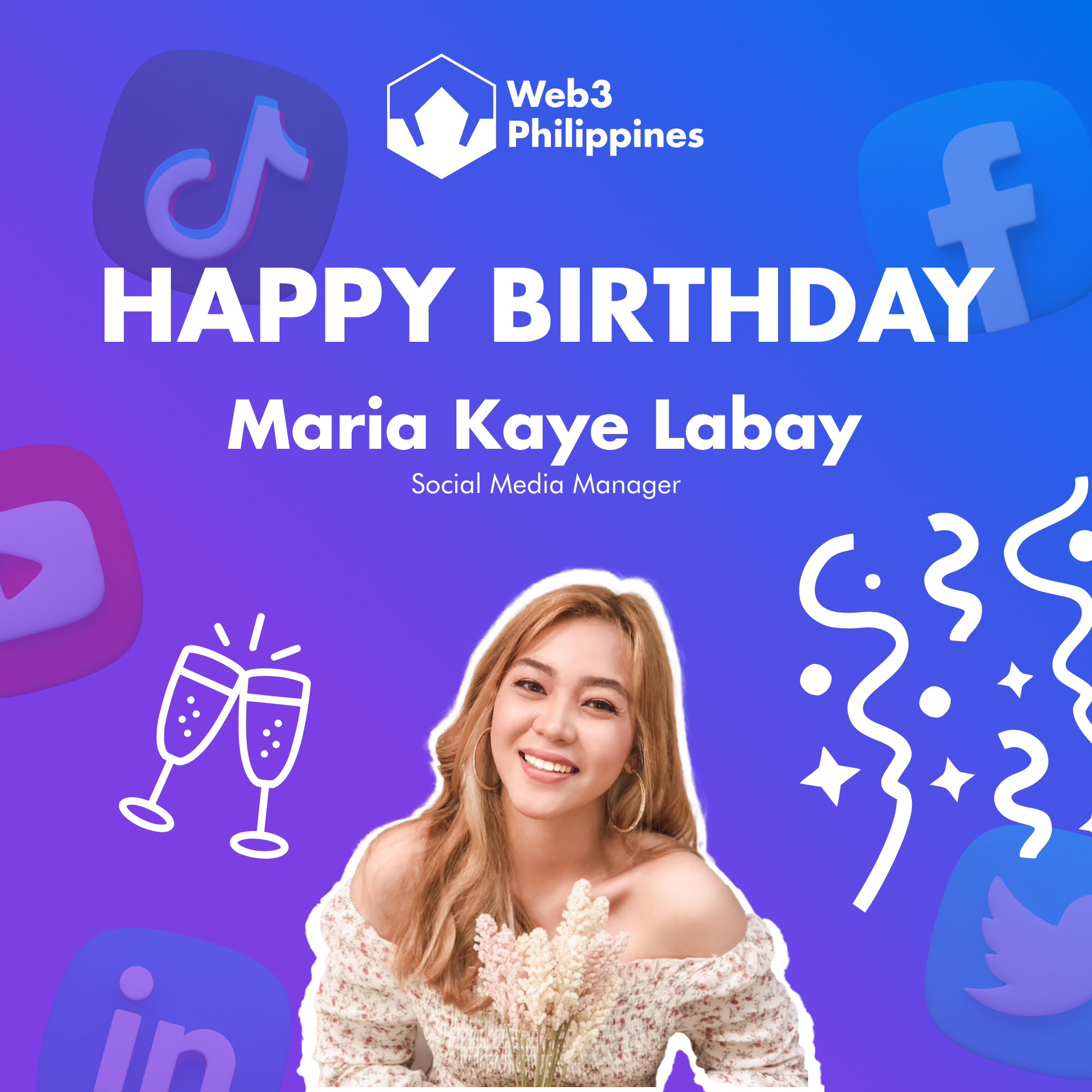 Say Happy Birthday🎉 to our TikTok... - Web3 Philippines