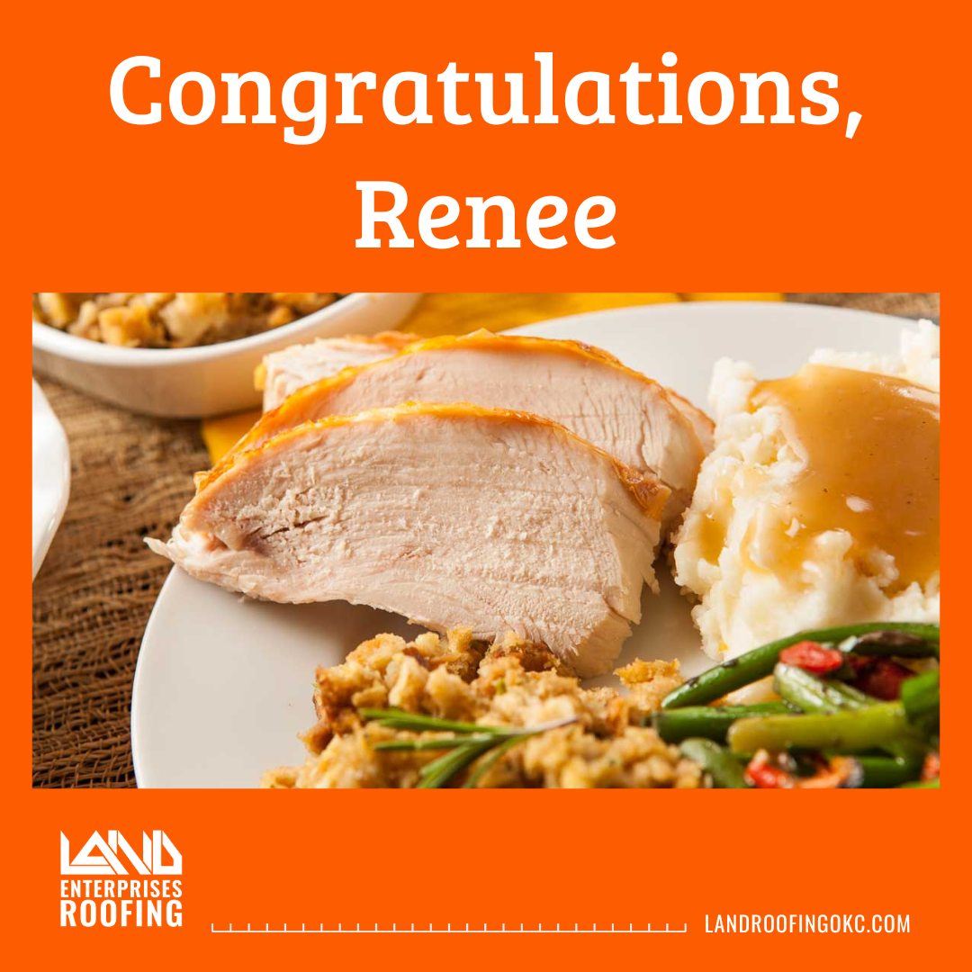 Congratulations to Renee for... - Land Enterprises Roofing | Facebook