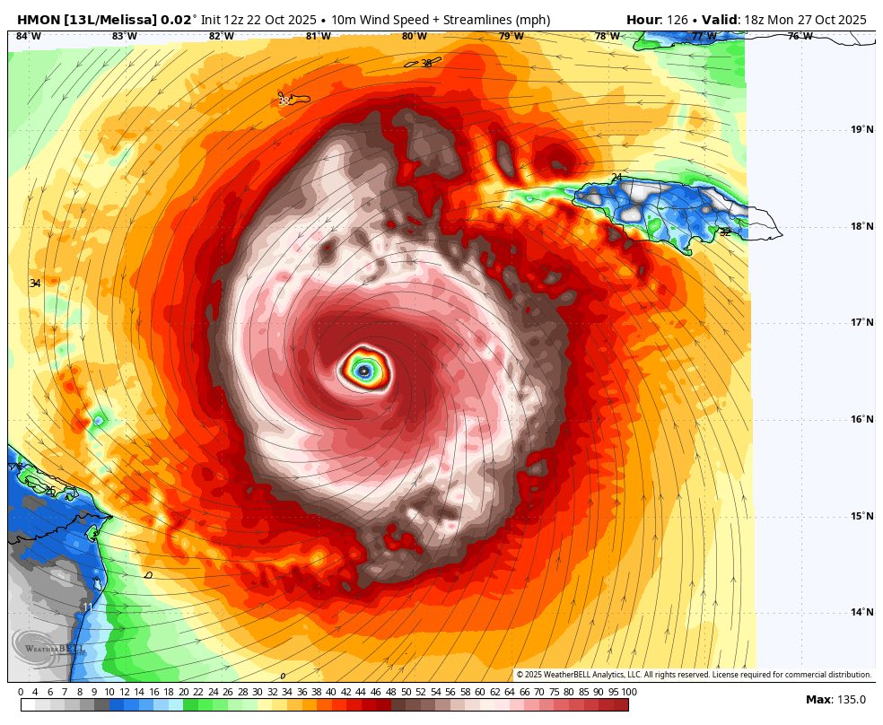 Tropical - 10/22/25 @ 4:25pmEST HURRICANE MODELS FORECAST NEAR A 200 ...