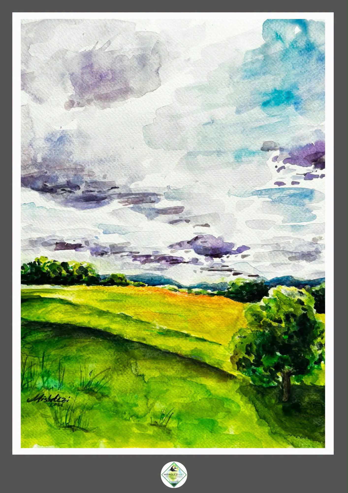 Natural” watercolor, 24x32 cm, painted from life by Andrea