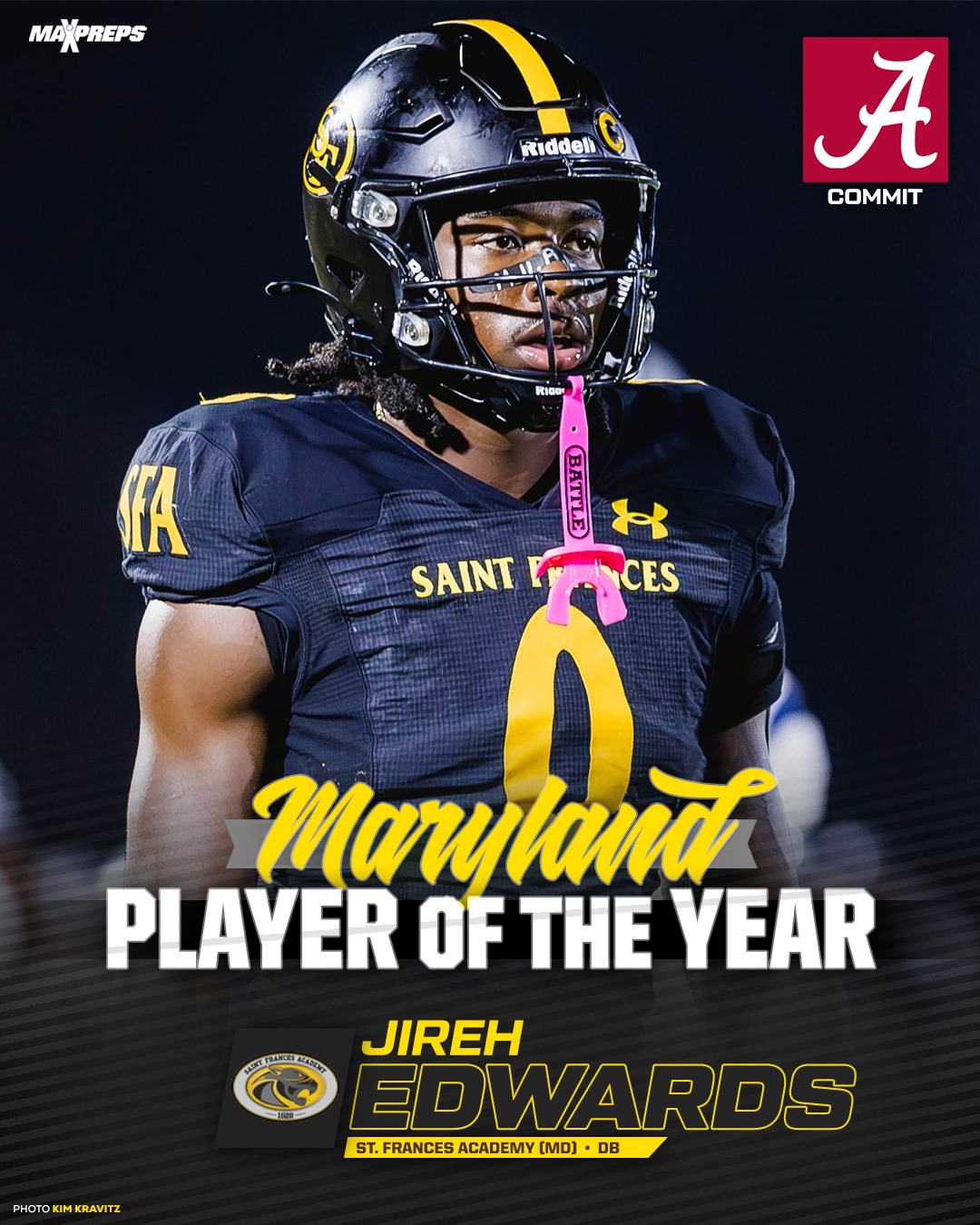 MaxPreps - Jireh Edwards named 2025 MaxPreps Maryland High School ...