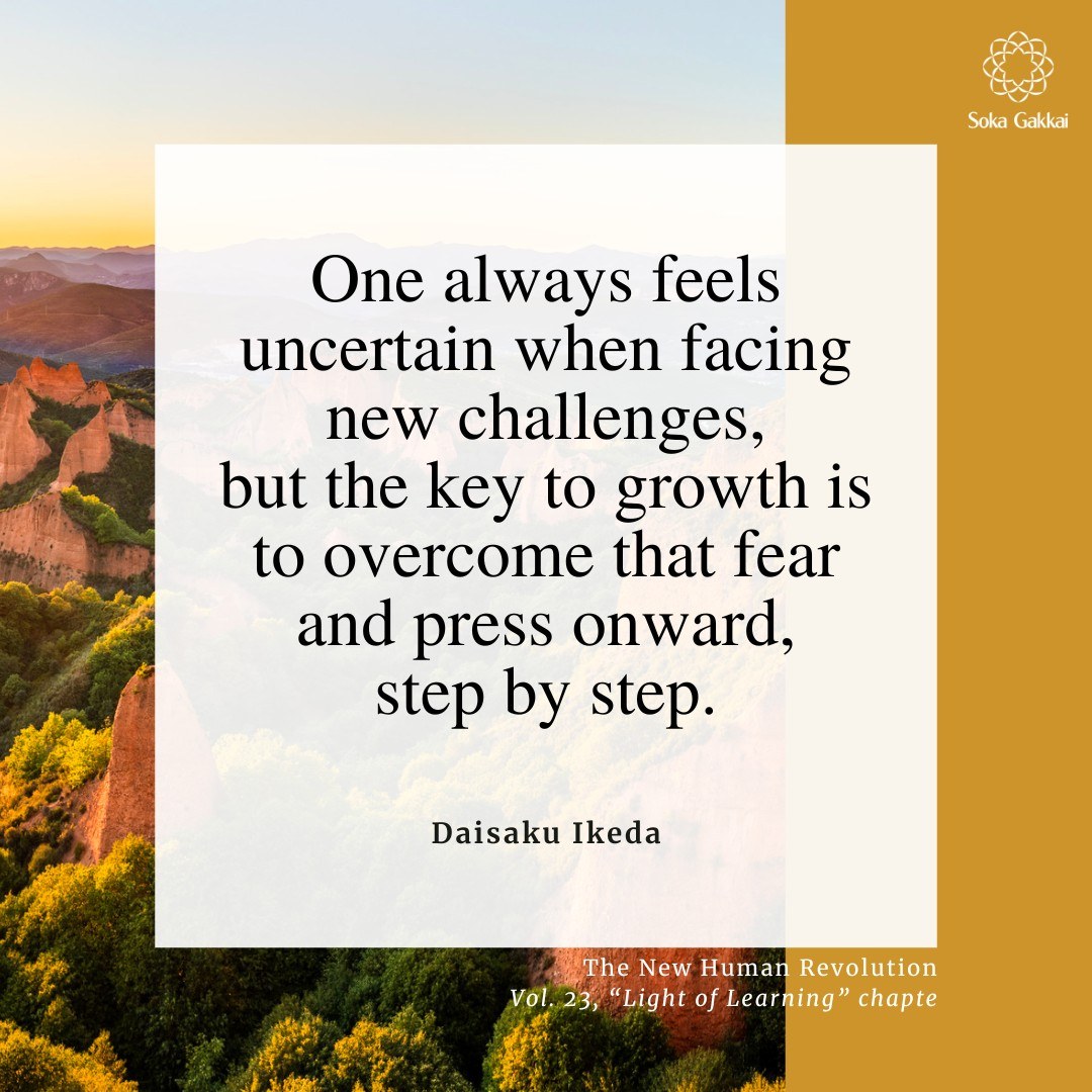 Daisaku Ikeda - “One always feels uncertain when facing... | Facebook