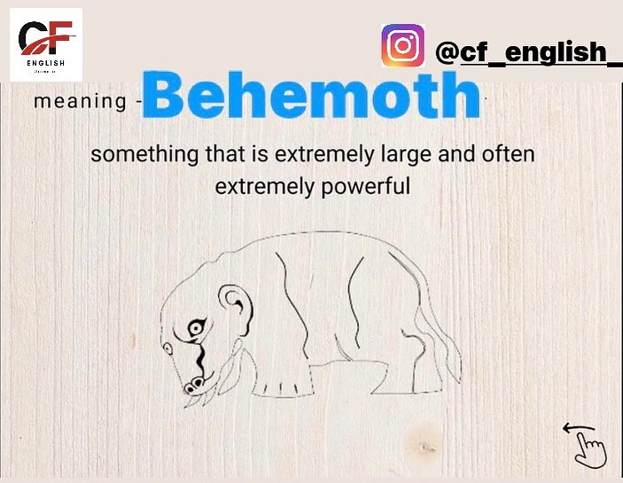 Word of the day BEHEMOTH , its... - Grammarly with kavita | Facebook