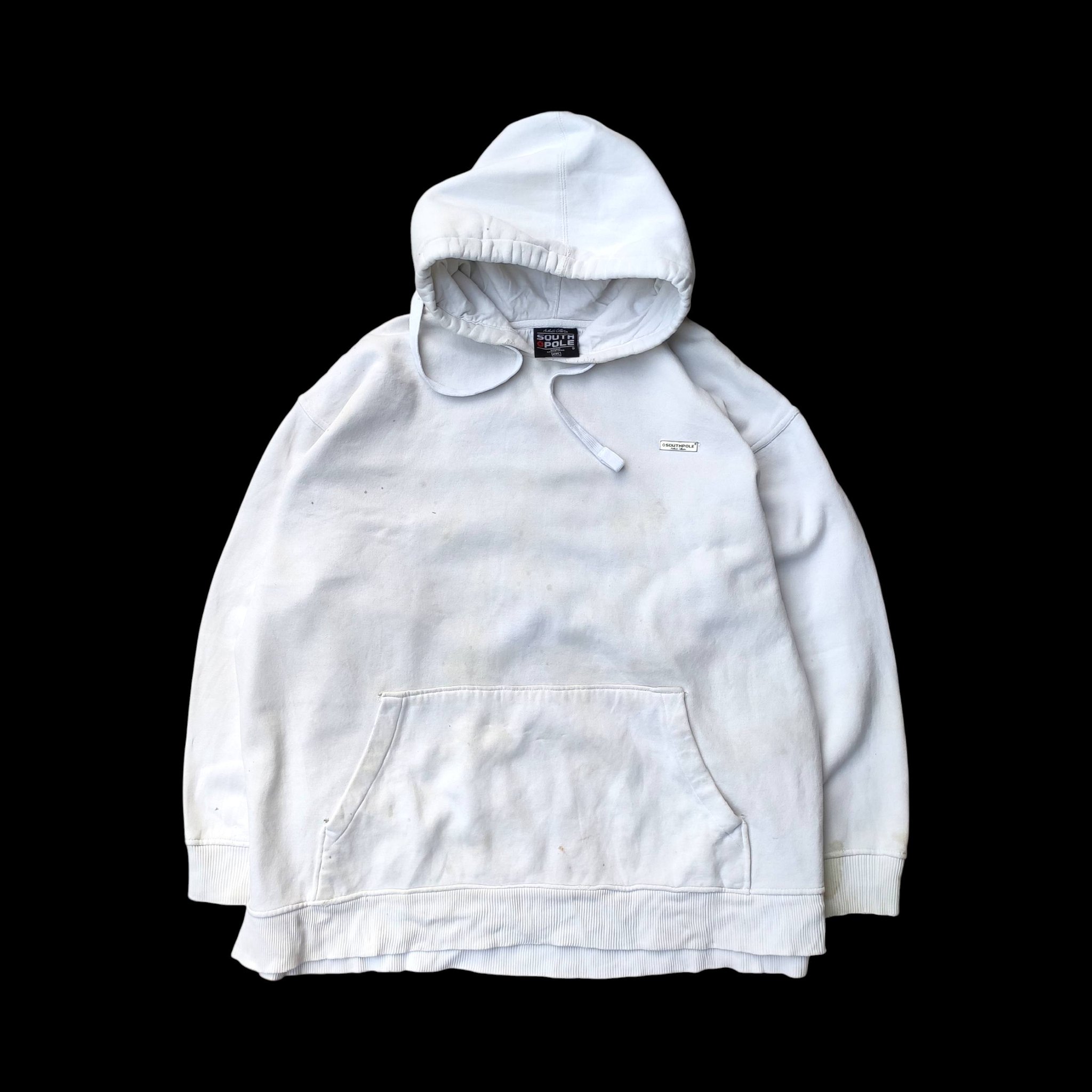 VINTAGE Y2K SOUTHPOLE OVERSIZED HOODIE DISTRESSED THICK & HEAVY 