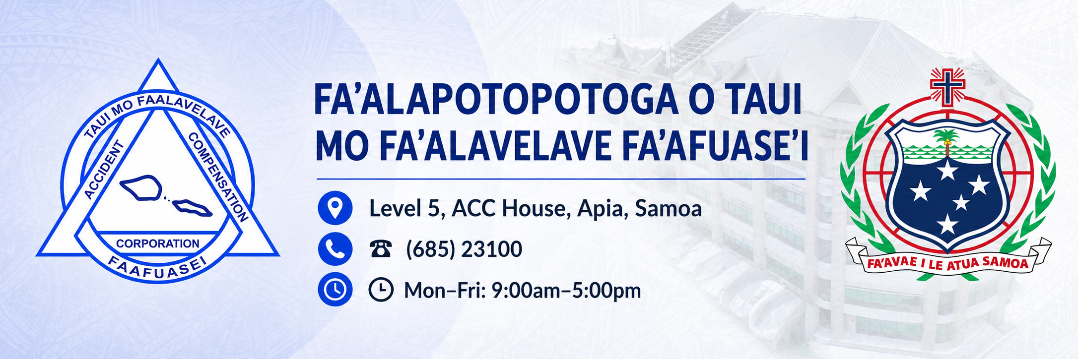 Accident Compensation Corporation - Samoa | Apia Samoa