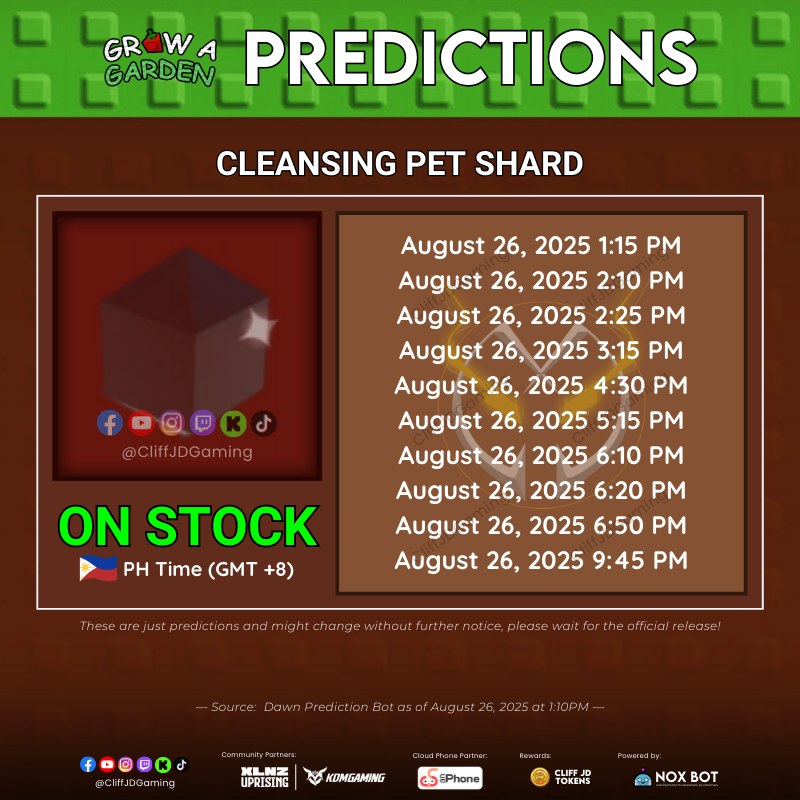 Cliff JD Gaming - ⚫ CLEANSING PET SHARD ⚫ These are just... | Facebook