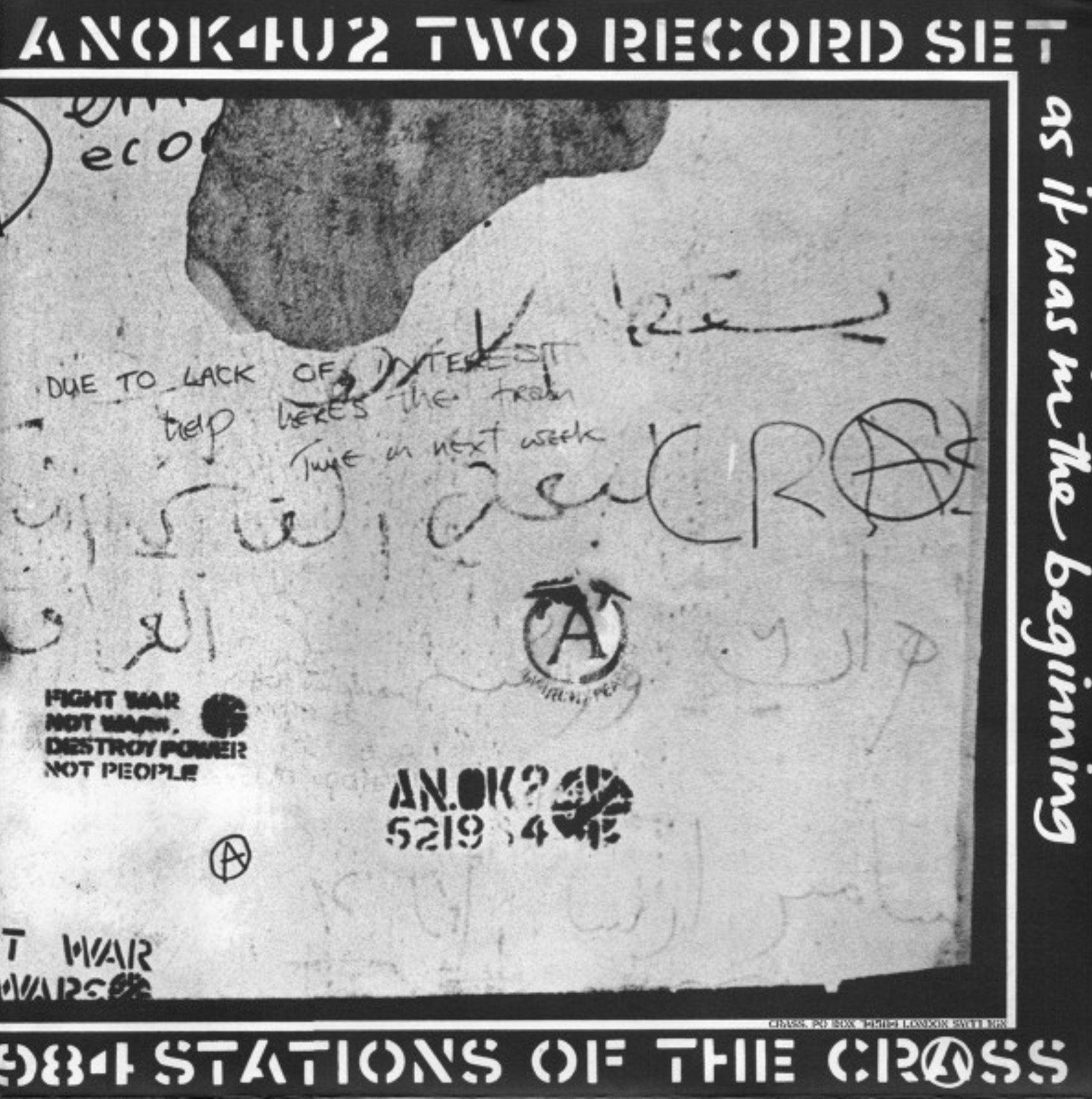 Crass' influential album Stations of the Crass released in 1979
