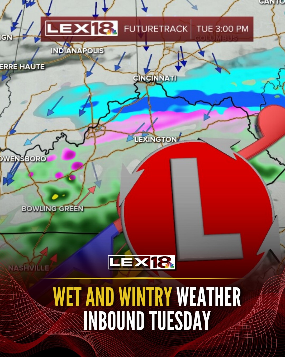 LEX - WEATHER INBOUND: Low pressure will bring a messy mix of rain ...