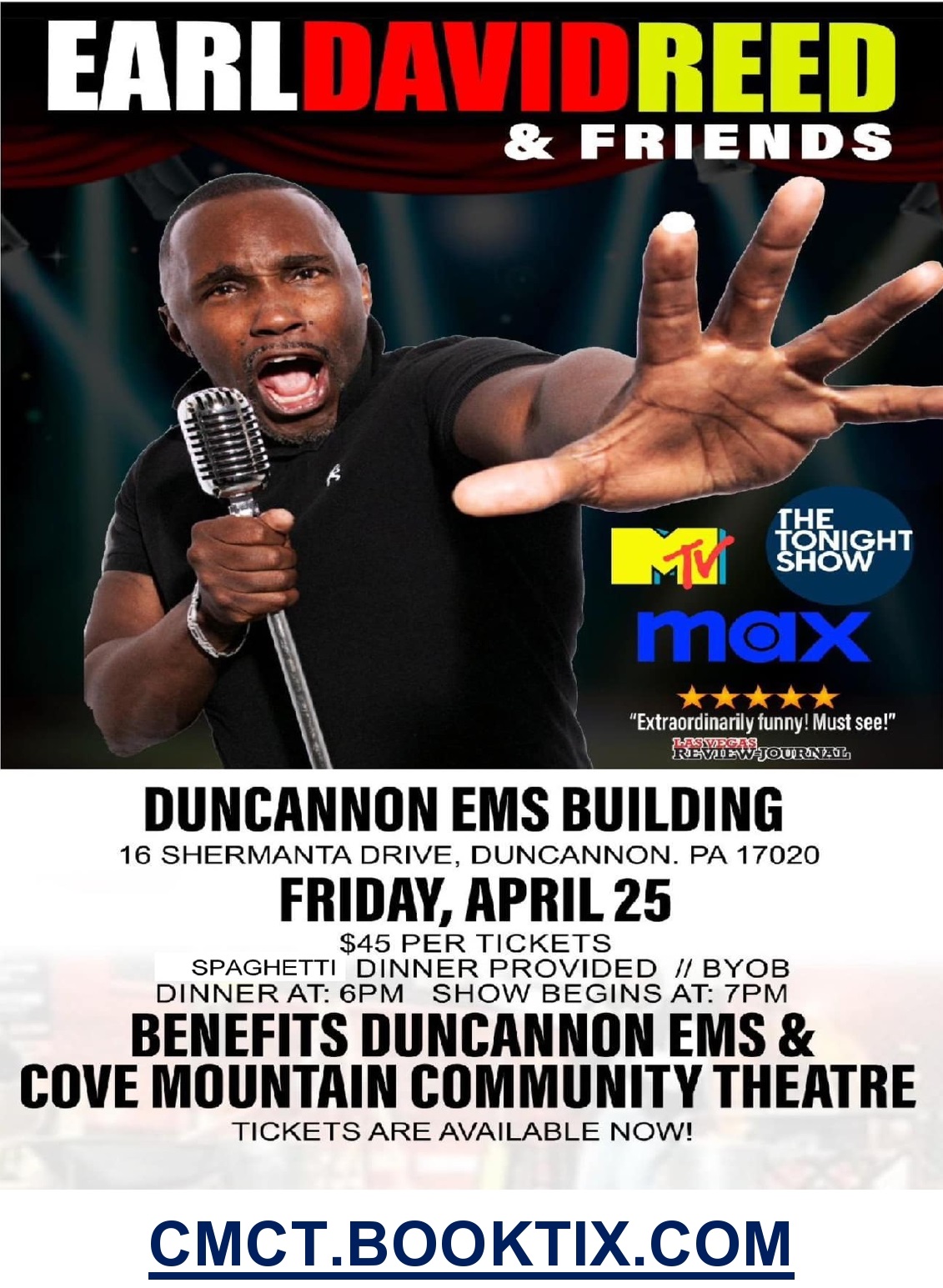 Duncannon - The Earl David Reed & Friends Comedy Show was rescheduled ...