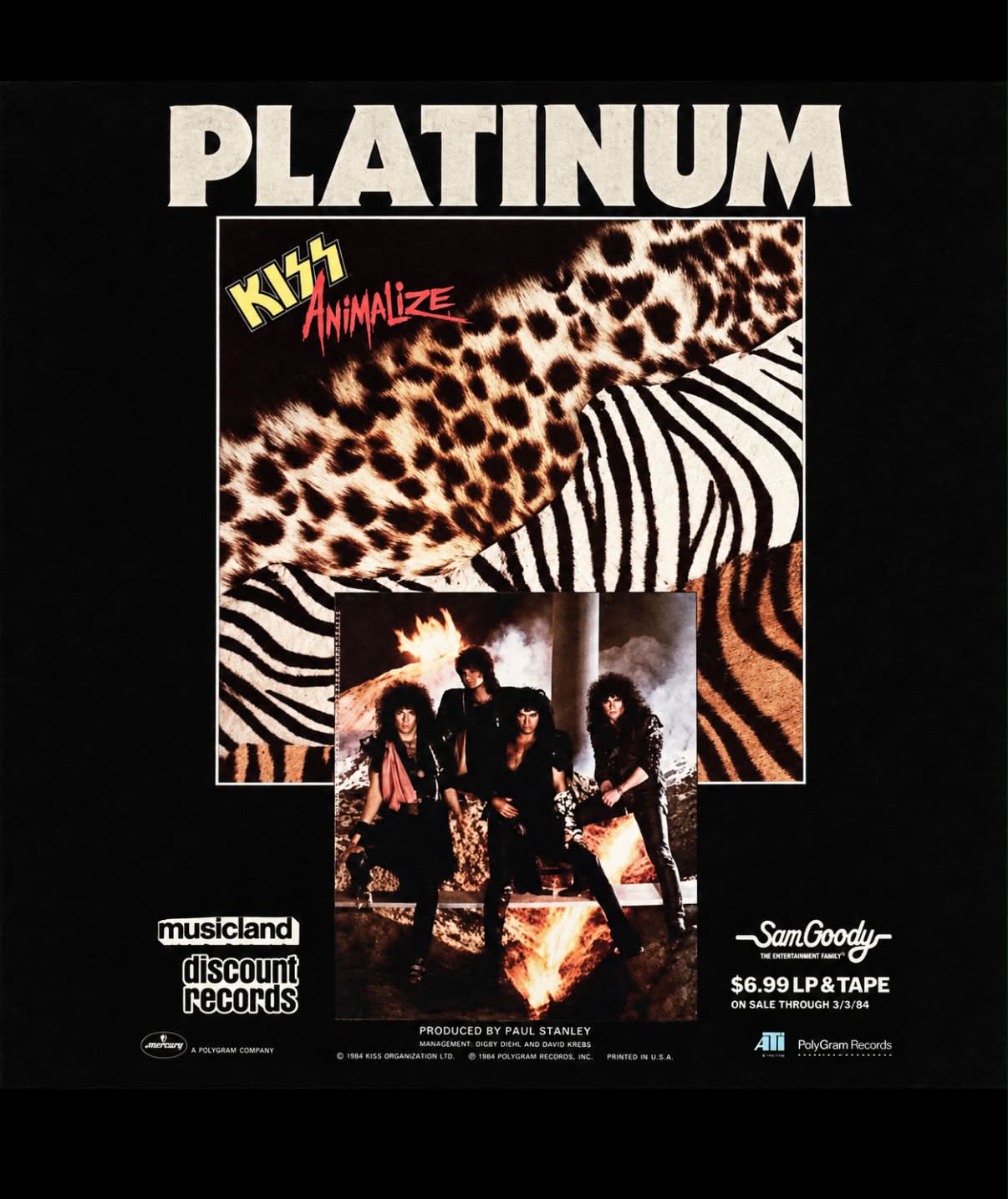 KISS ON FIRE 🔥 On this day in 1984, KISS released Animalize—their