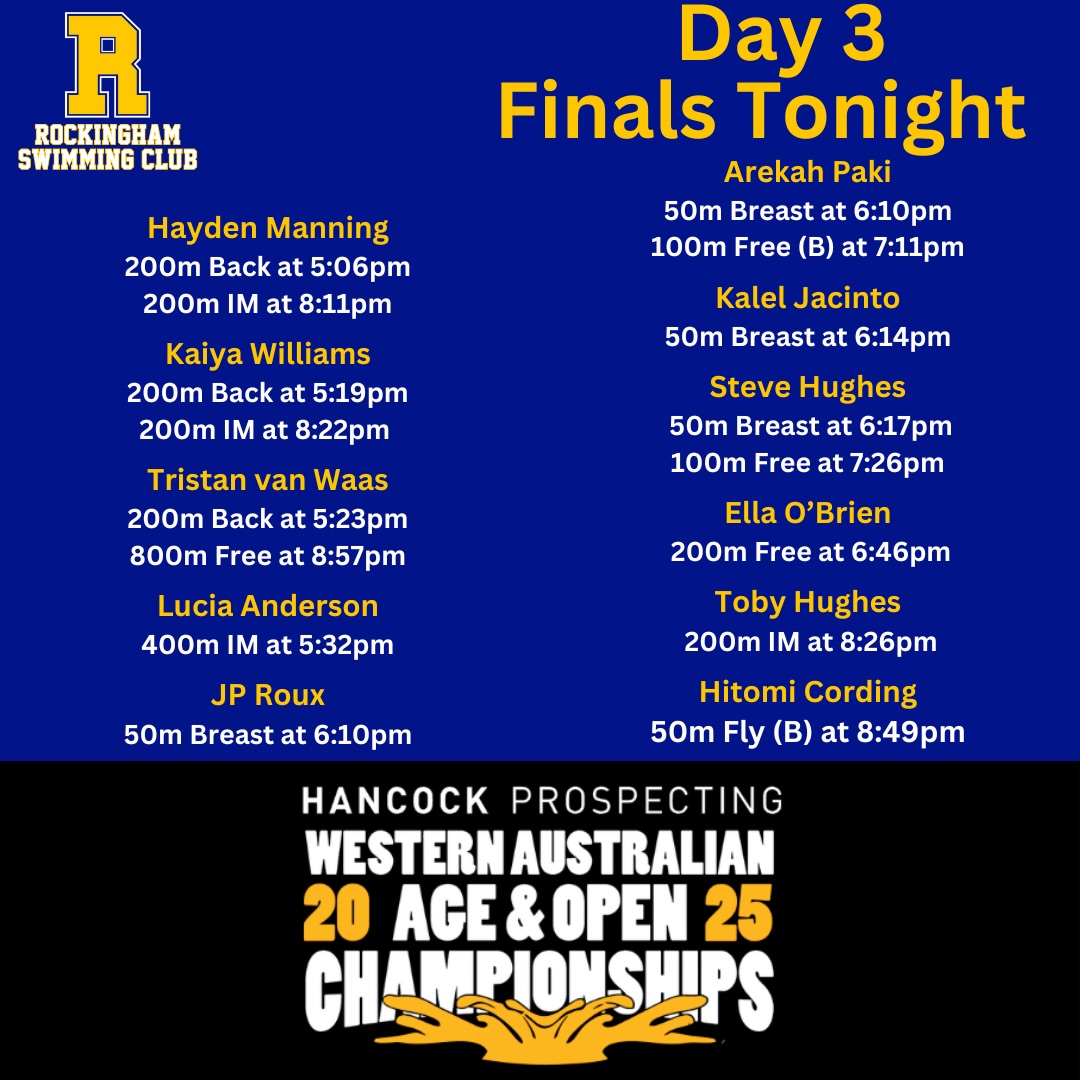 Rockingham Swimming Club added... - Rockingham Swimming Club