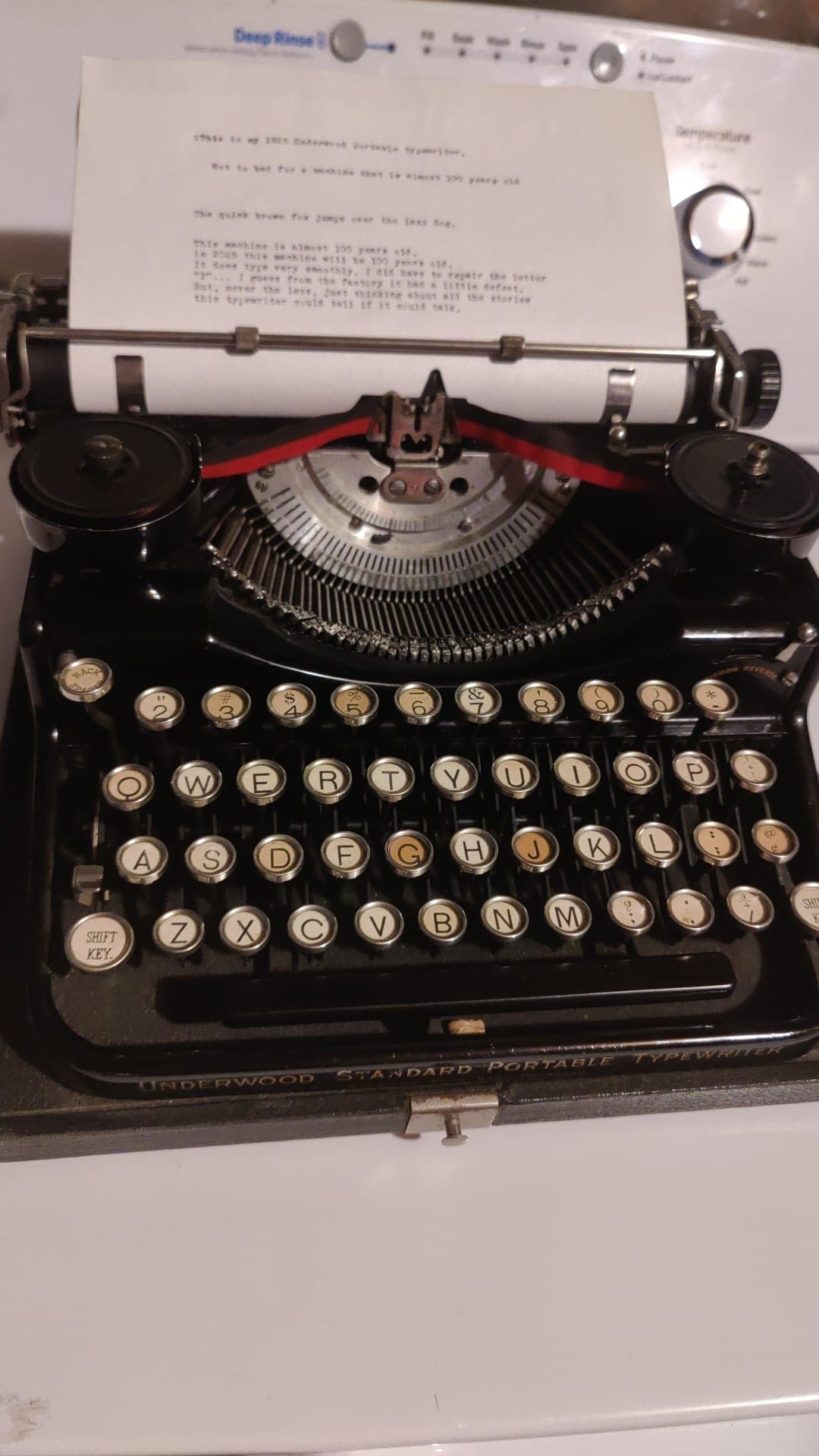 Underwood Portable 3-Bank from 1925