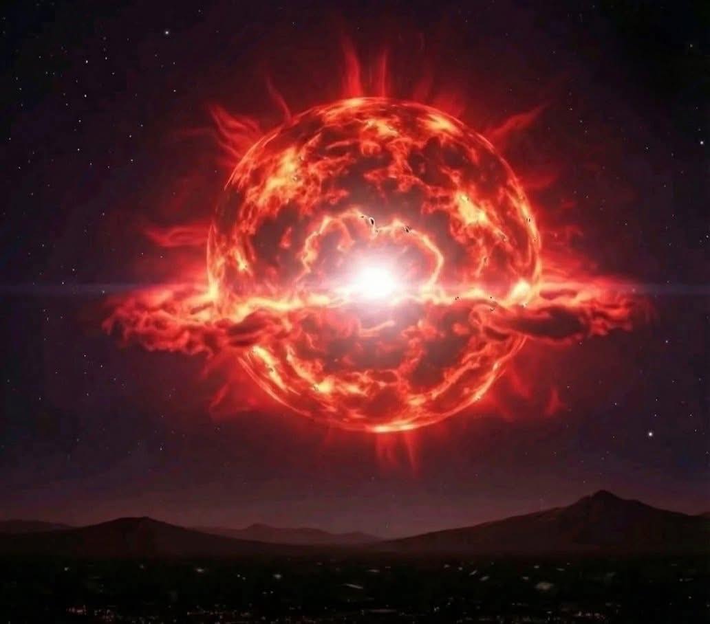 محبي الفيزياء | يُعد منكب الجوزاء (Betelgeuse) واحدًا من أضخم النجوم في ...