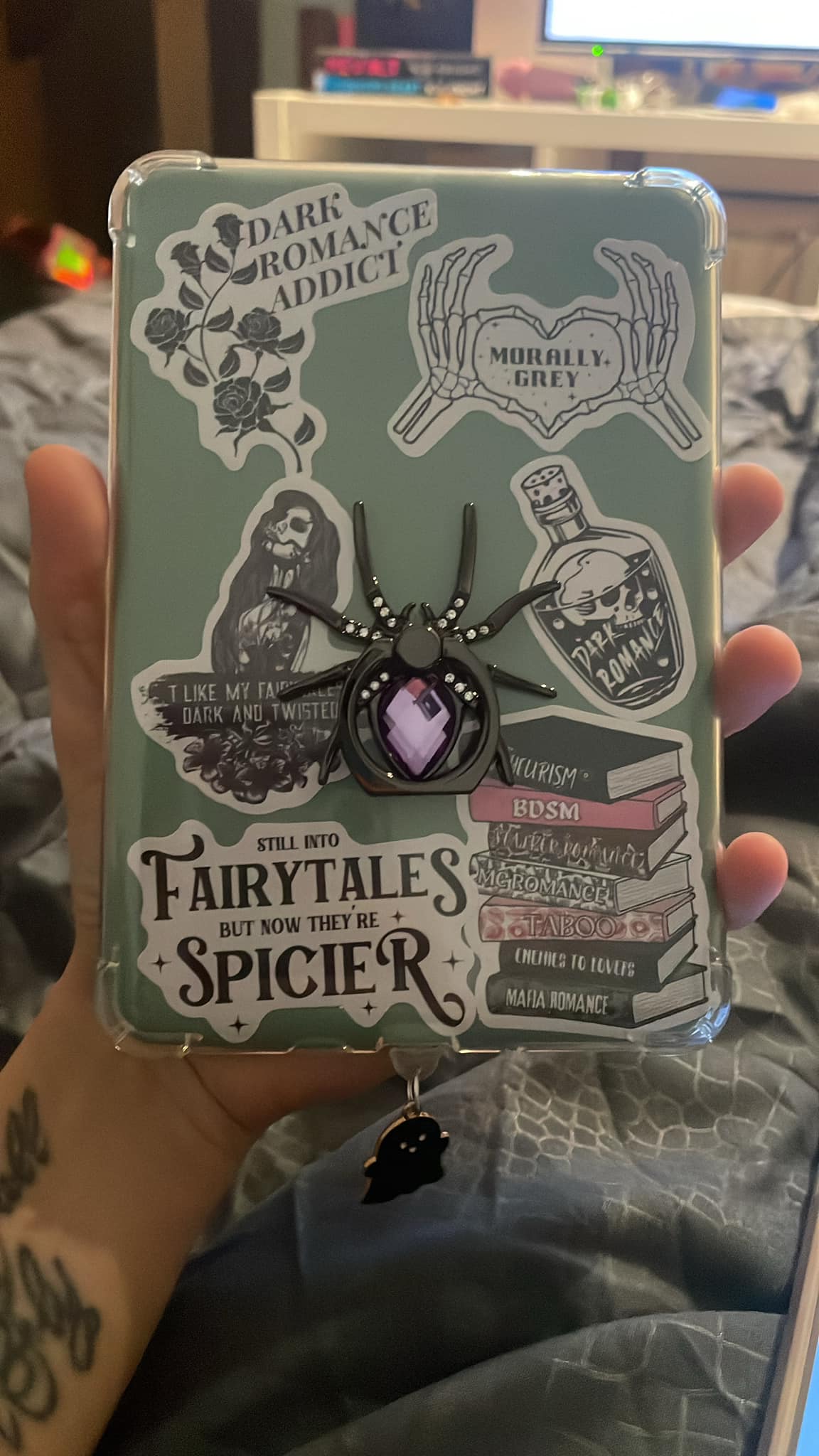 PopSocket Para MagSafe Con Frase De Libros De Romance Oscuro - Diseño Para Booklovers