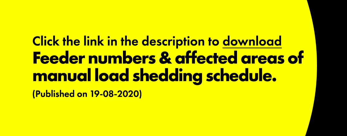 Feeder numbers & affected... - Ceylon Electricity Board - CEB | Facebook