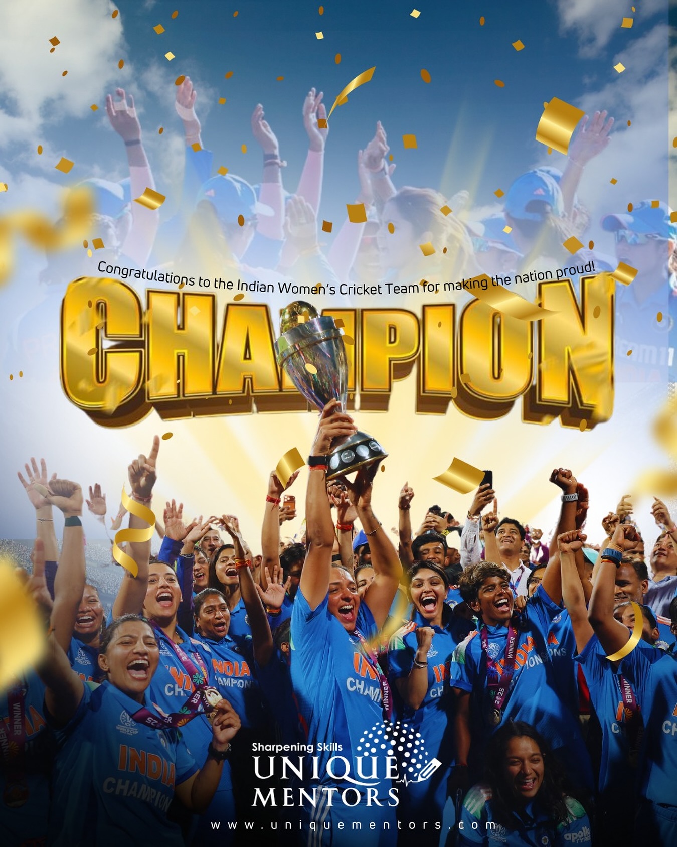Unique - 🏆 CHAMPIONS! 🏆 Heartfelt congratulations to the Indian Women’s ...