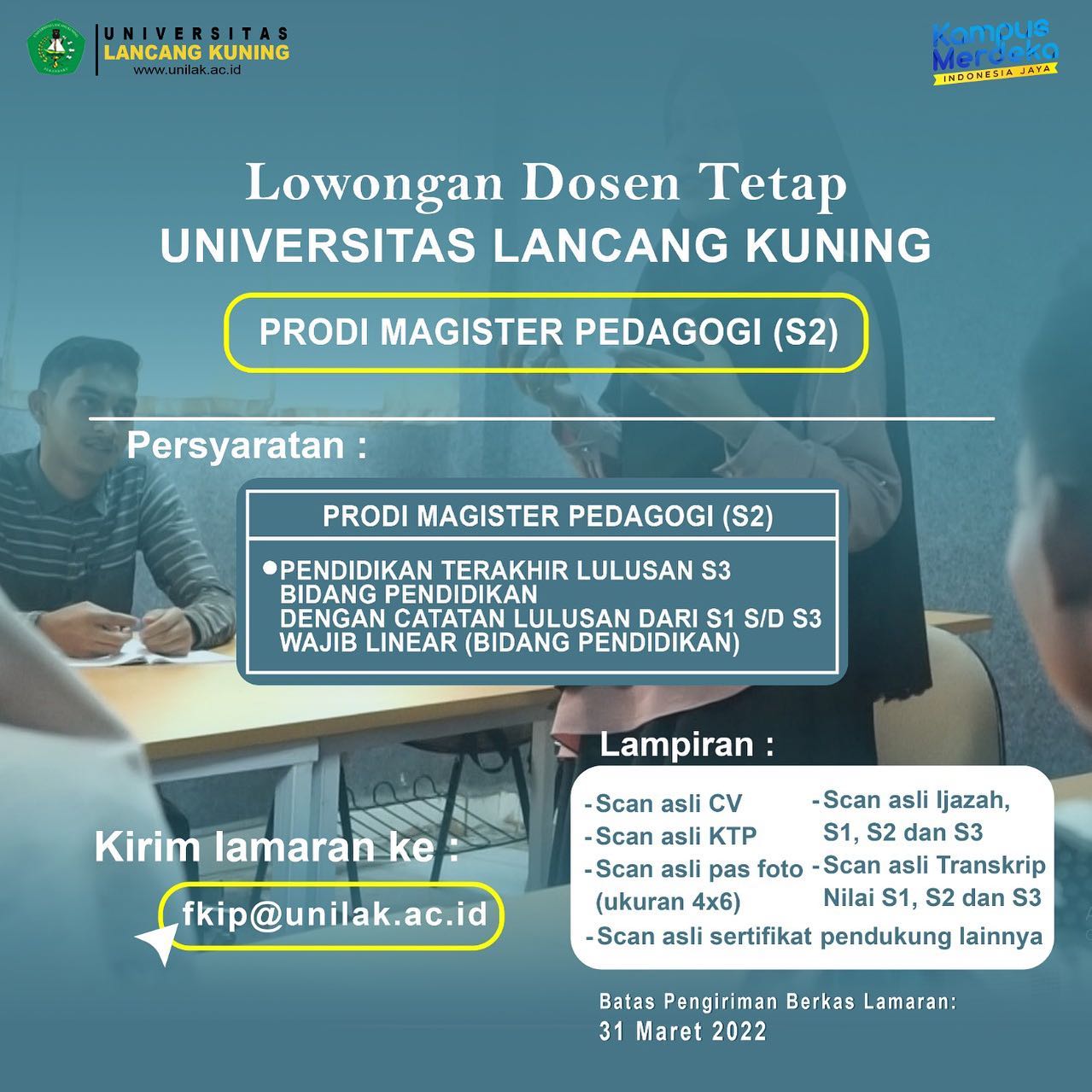 Penerimaan Dosen Unilak Prodi... - Universitas Lancang Kuning