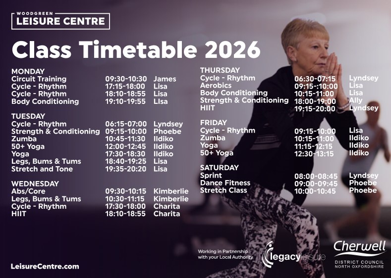 Woodgreen - 📅 NEW TIMETABLE FOR 2026 📅 Our 2026 class timetable is here ...