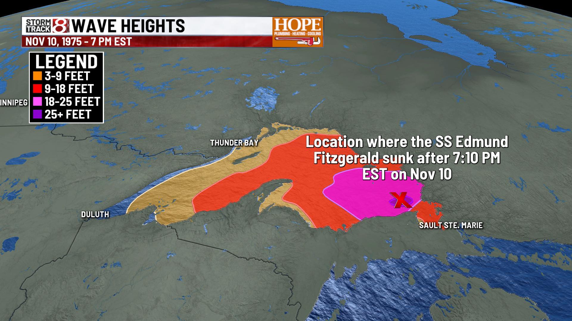 Meteorologist - 50 YEARS AGO the SS Edmund Fitzgerald sank on Nov. 10 ...