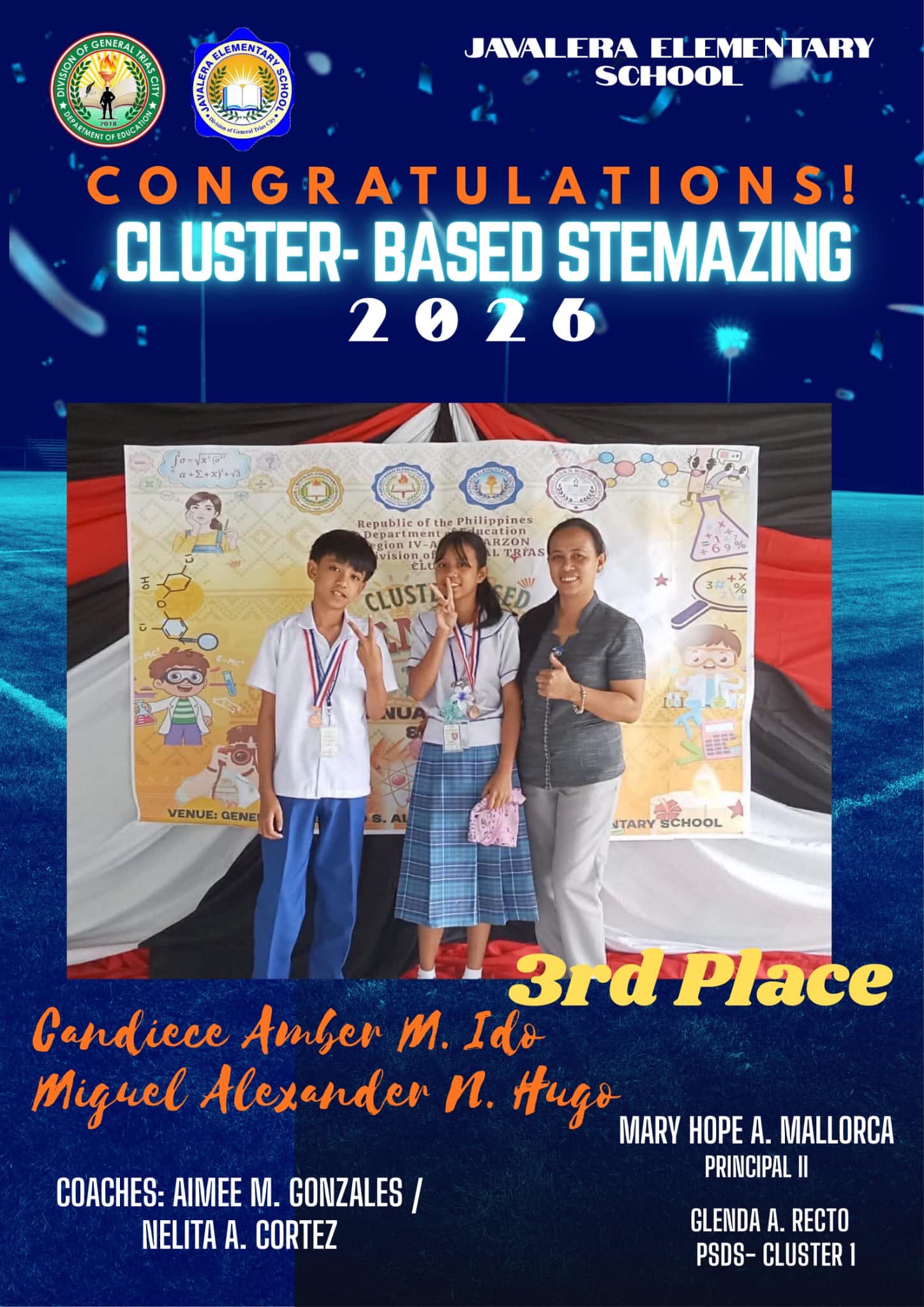 Congratulations to the Cluster-Based STEMazing 2026 3rd Place ! 🎉 👏 ...