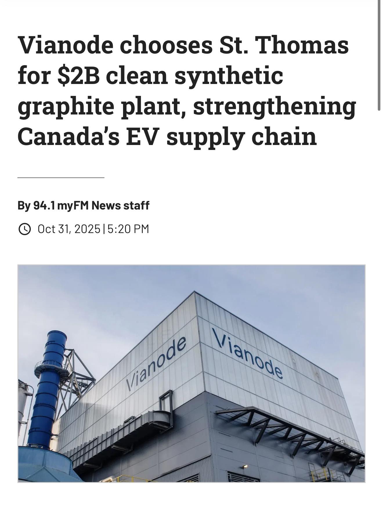General Motors EV’s to use Ontario... - That Little Grey Car | Facebook