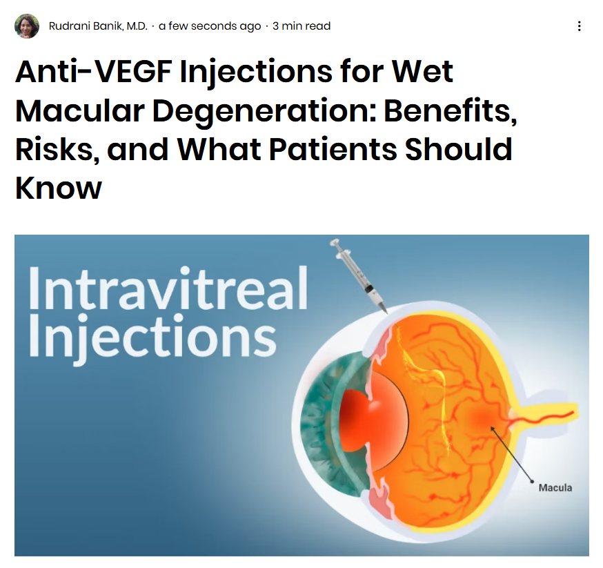 Rudrani - Are Anti-VEGF Injections the Best Treatment for Wet Macular ...