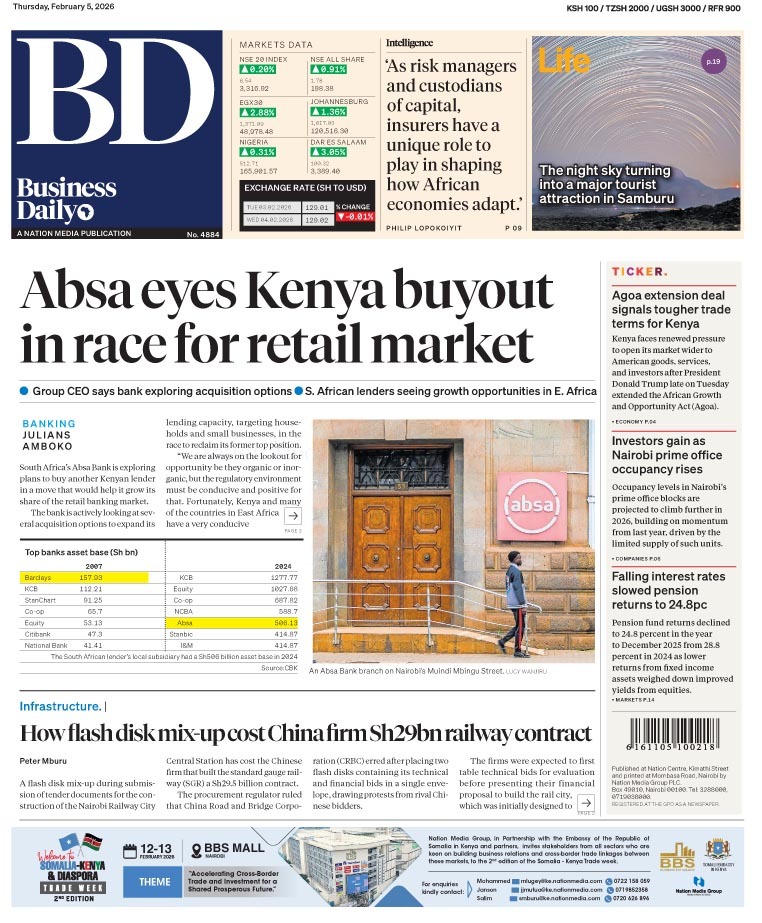 Absa eyes Kenya buyout in race for... - BUSINESS DAILY AFRICA | Facebook