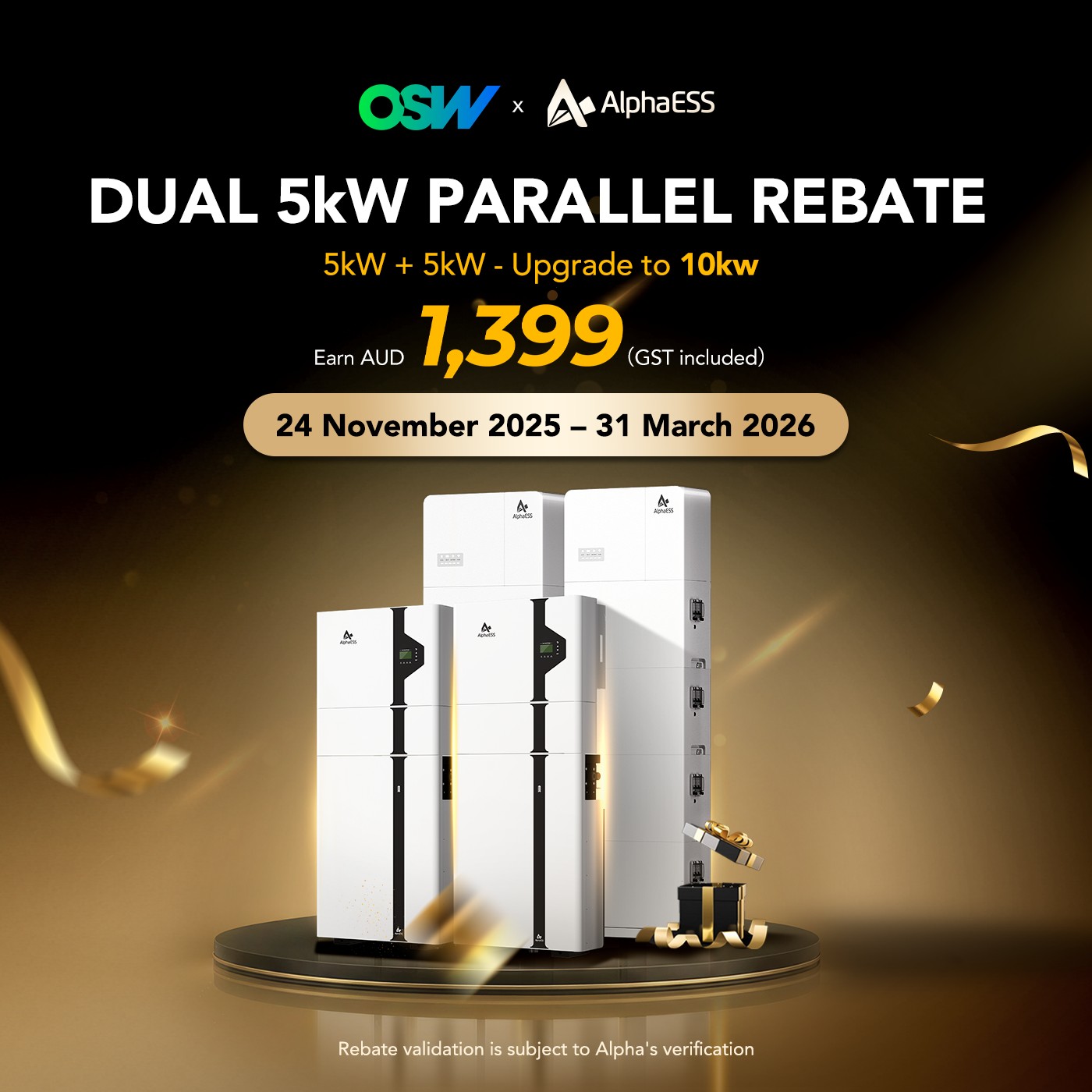 OSW - ⚡ Upgrade to 10kW with Alpha ESS! Install two 5kW units (or add ...