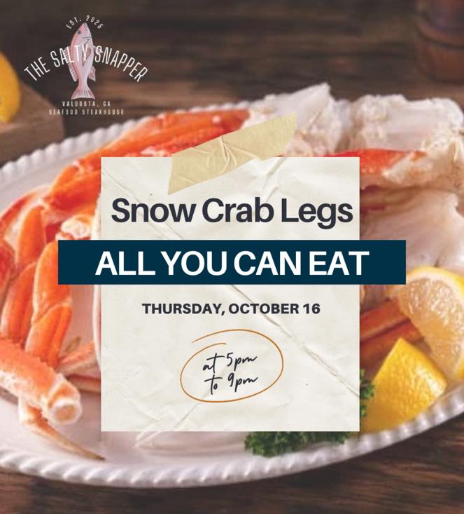 🦀 ALL YOU CAN EAT CRAB LEGS! 🦀 Join us... - The Salty Snapper | Facebook