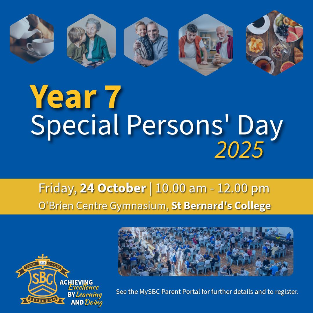 🌟 Year 7 Special Persons’... - St Bernard's College Essendon | Facebook