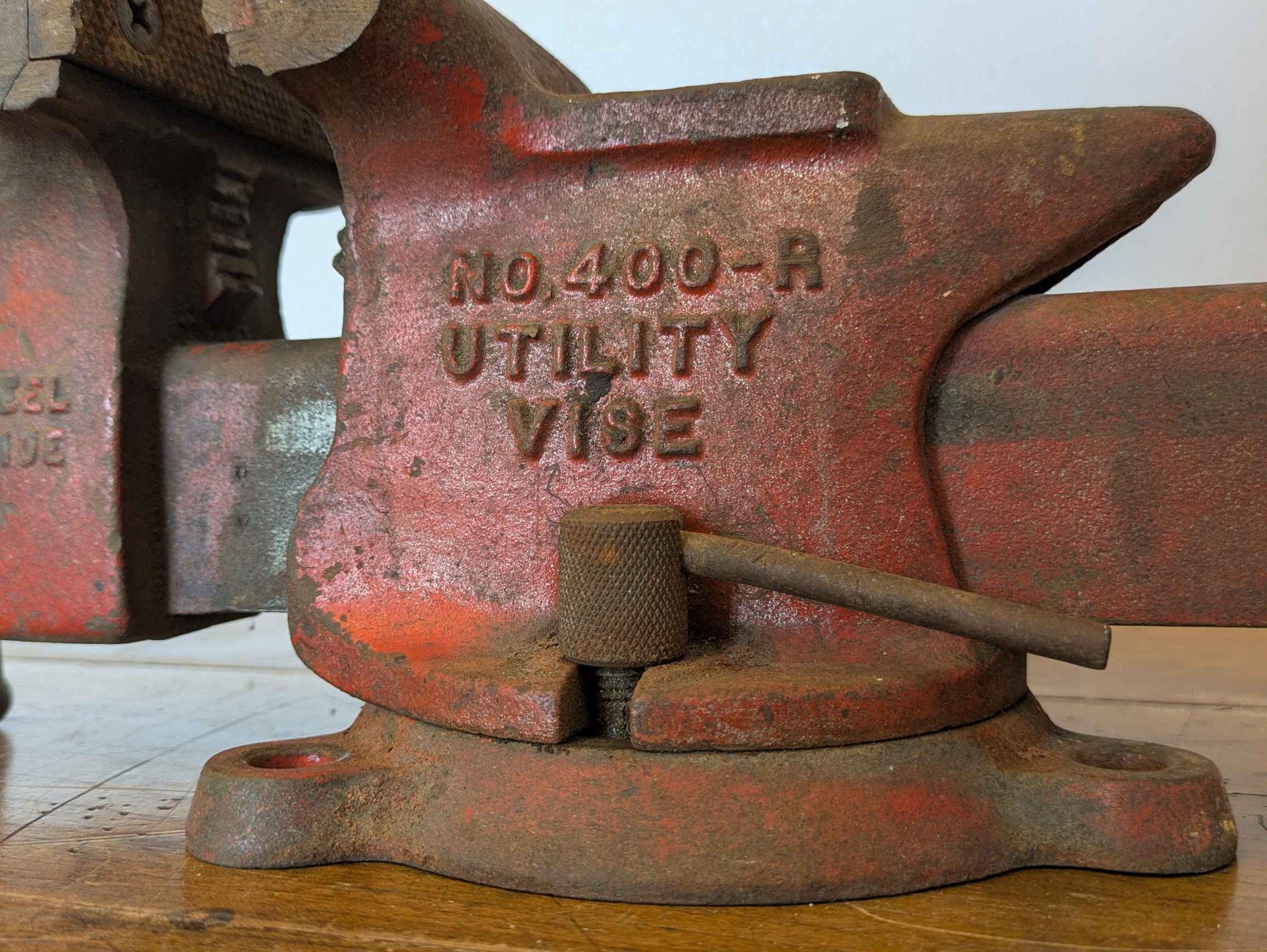 Vintage Ridge Tool Ridgid #400-R Swivel Utility Bench Vise 4