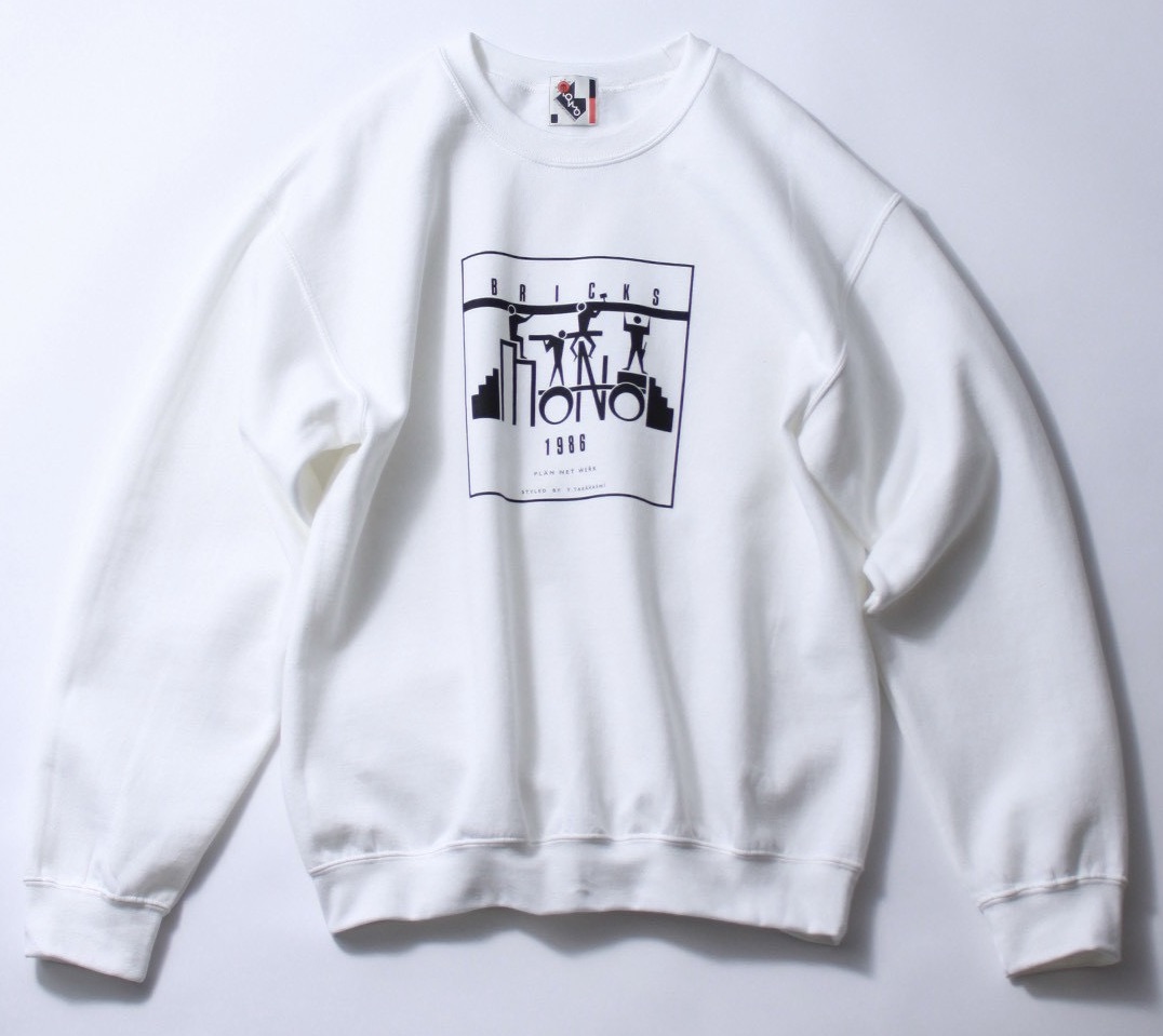 Bricks MONO by Y.T.】 Bricks MONO Crewneck Sweat Shirt 販売のご