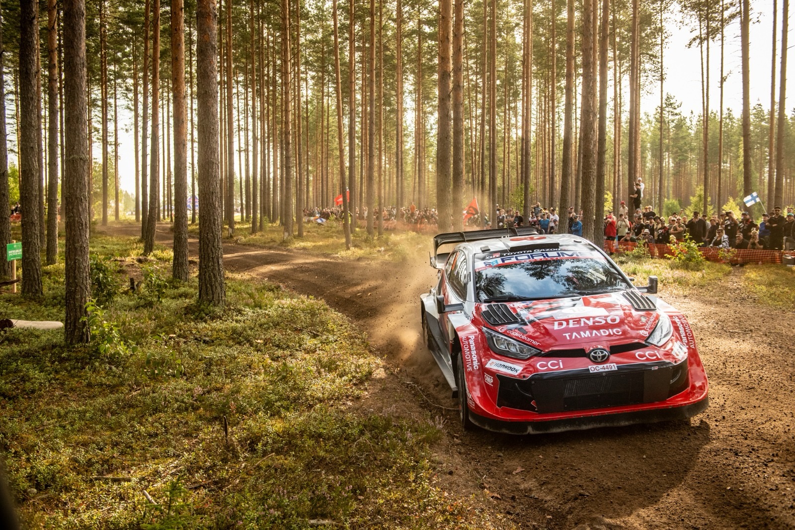 落日 Takamoto - P5 after Day3 #SectoRallyFinland. We tried out various