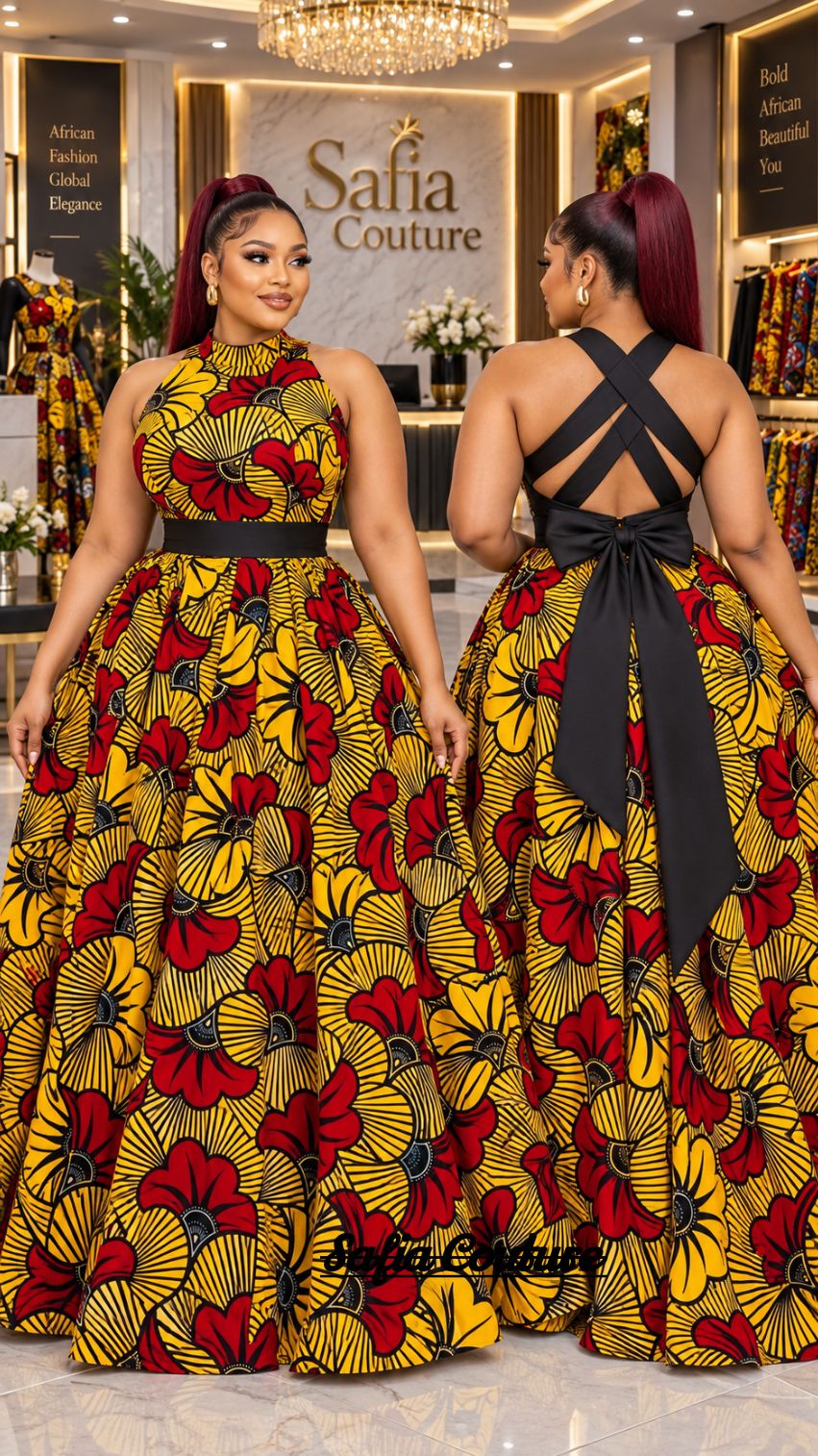 formal ankara dresses Comfort is part of good design too. Our relaxed give the body freedom while still keeping the woman beautifully put together.😍 upsell:becca