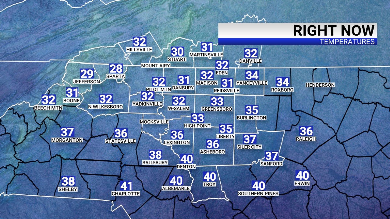 FOX - Here are your lunchtime temperatures from the FOX8 MAX Weather ...