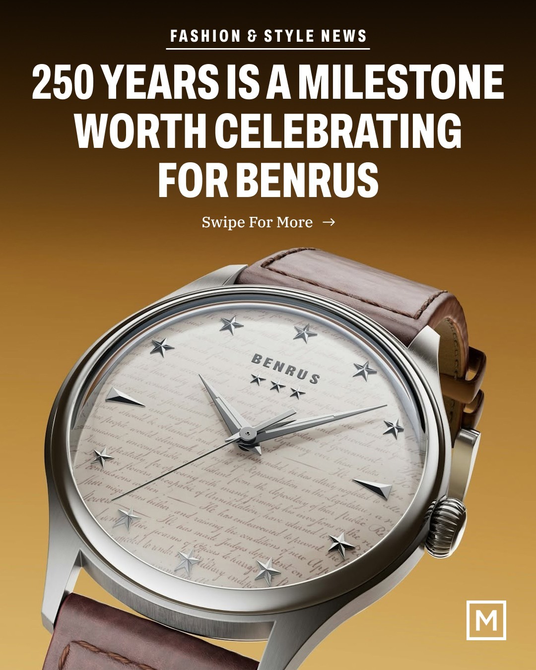 Benrus is celebrating America's 250th anniversary with a limited