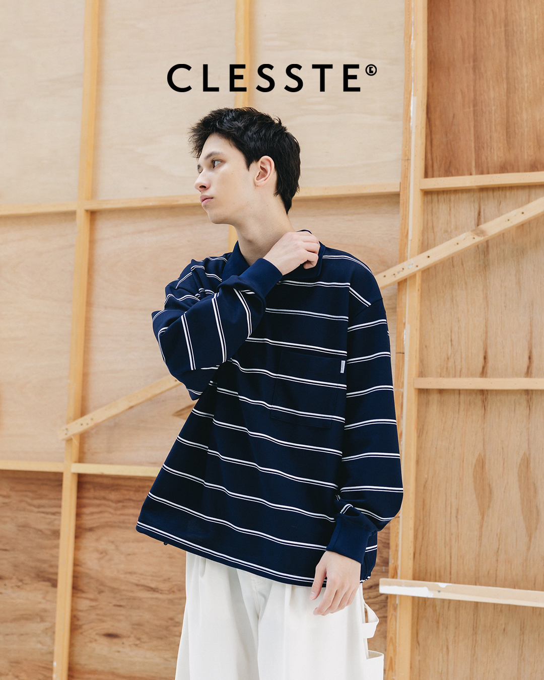 _ 【 日本代購】【 預購】 【 CLESSTE 】 ➤ THICK/THIN STRIPE ACTIVE