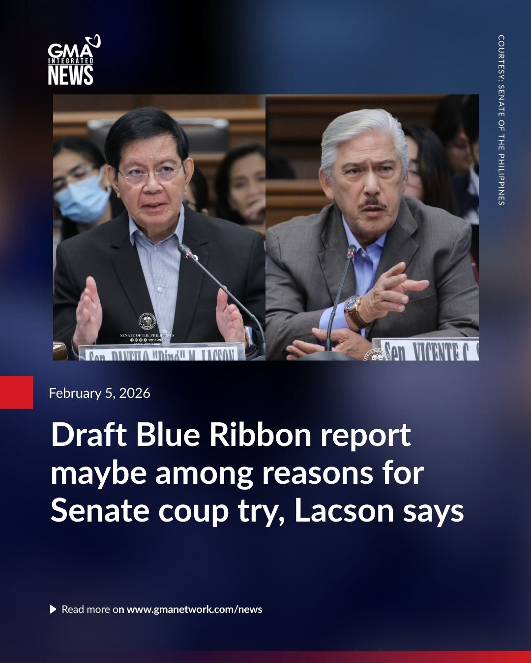 GMA News - Senate President Pro Tempore Panfilo 