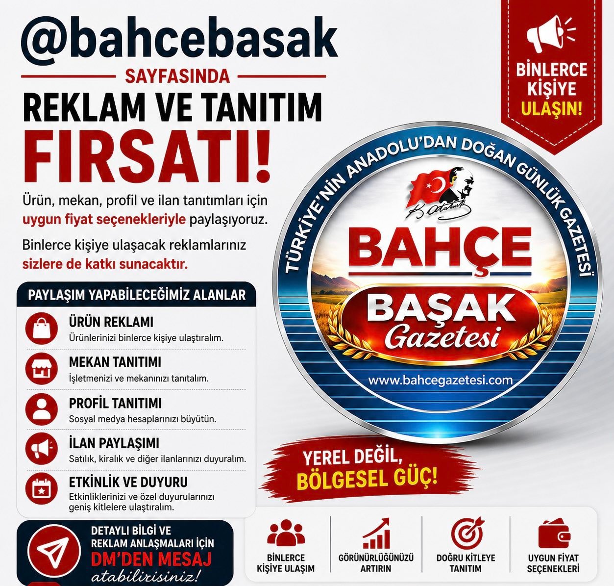 📰 BAHÇE'NİN NABZI BAHÇE BAŞAK VE BAHÇE GÜNDEM HABER'DE ATIYOR! 📍  İlçe