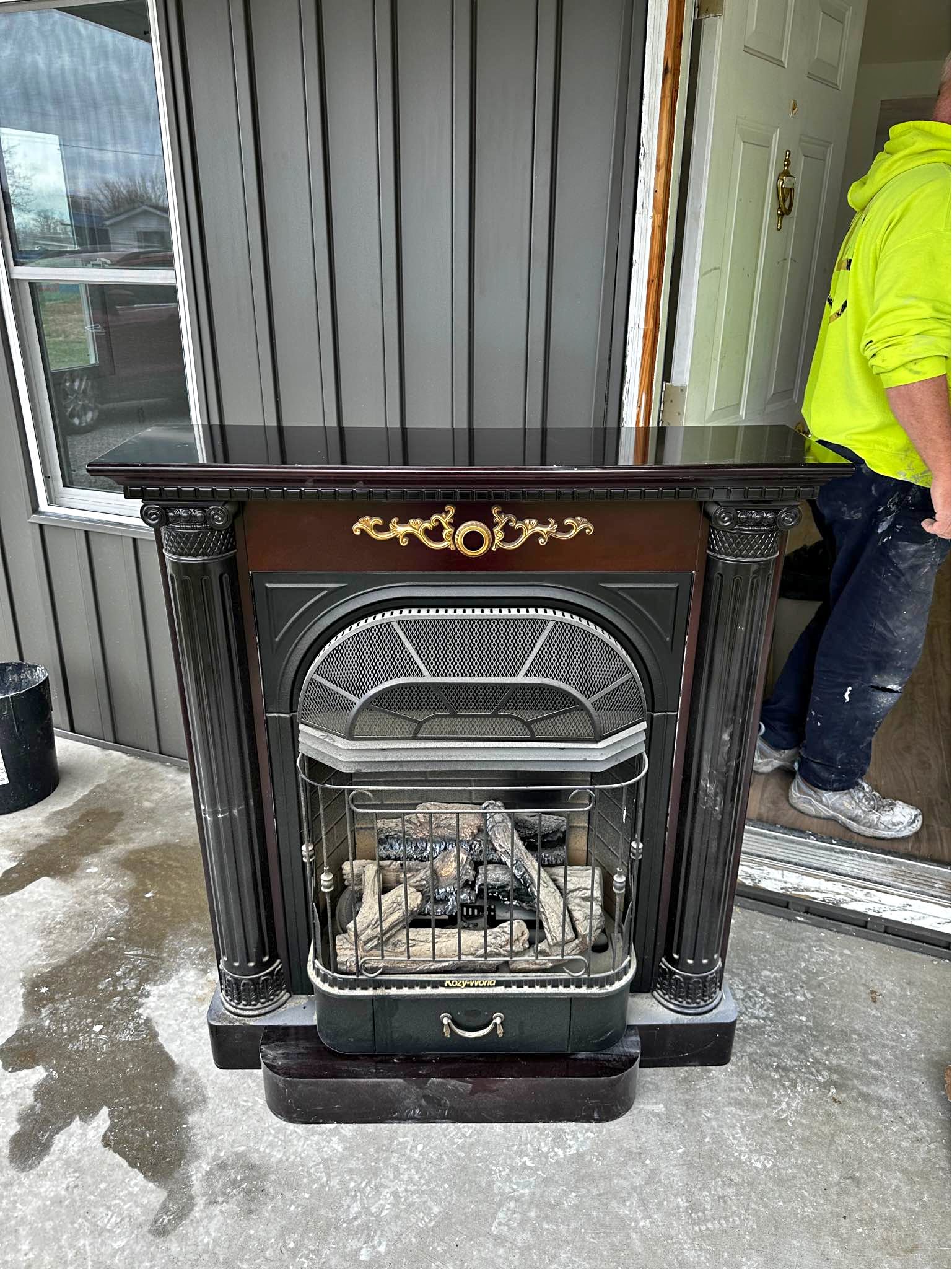 Natural Gas Kozy-World Fireplace - Fire Pits & Chimineas - Tollesboro