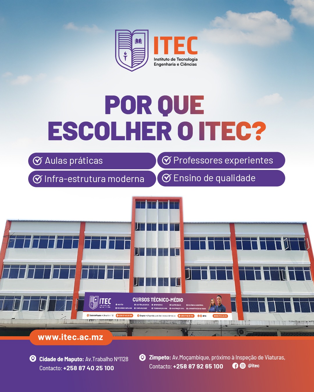 ITEC - Instituto de Tecnologia, Engenharia e Ciências | Maputo