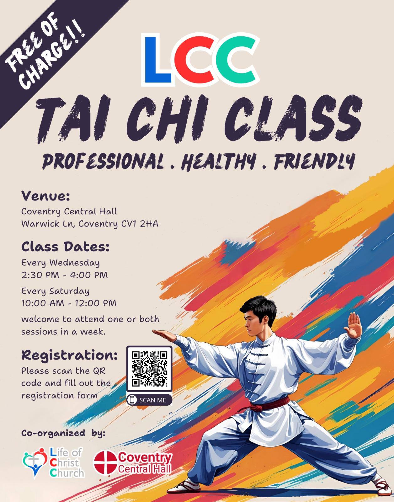 🌿 FREE Tai Chi Classes at... - Coventry Central Hall | Facebook