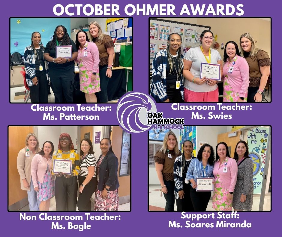 Oak - We are proud to recognize our October OHMER Award recipients who ...