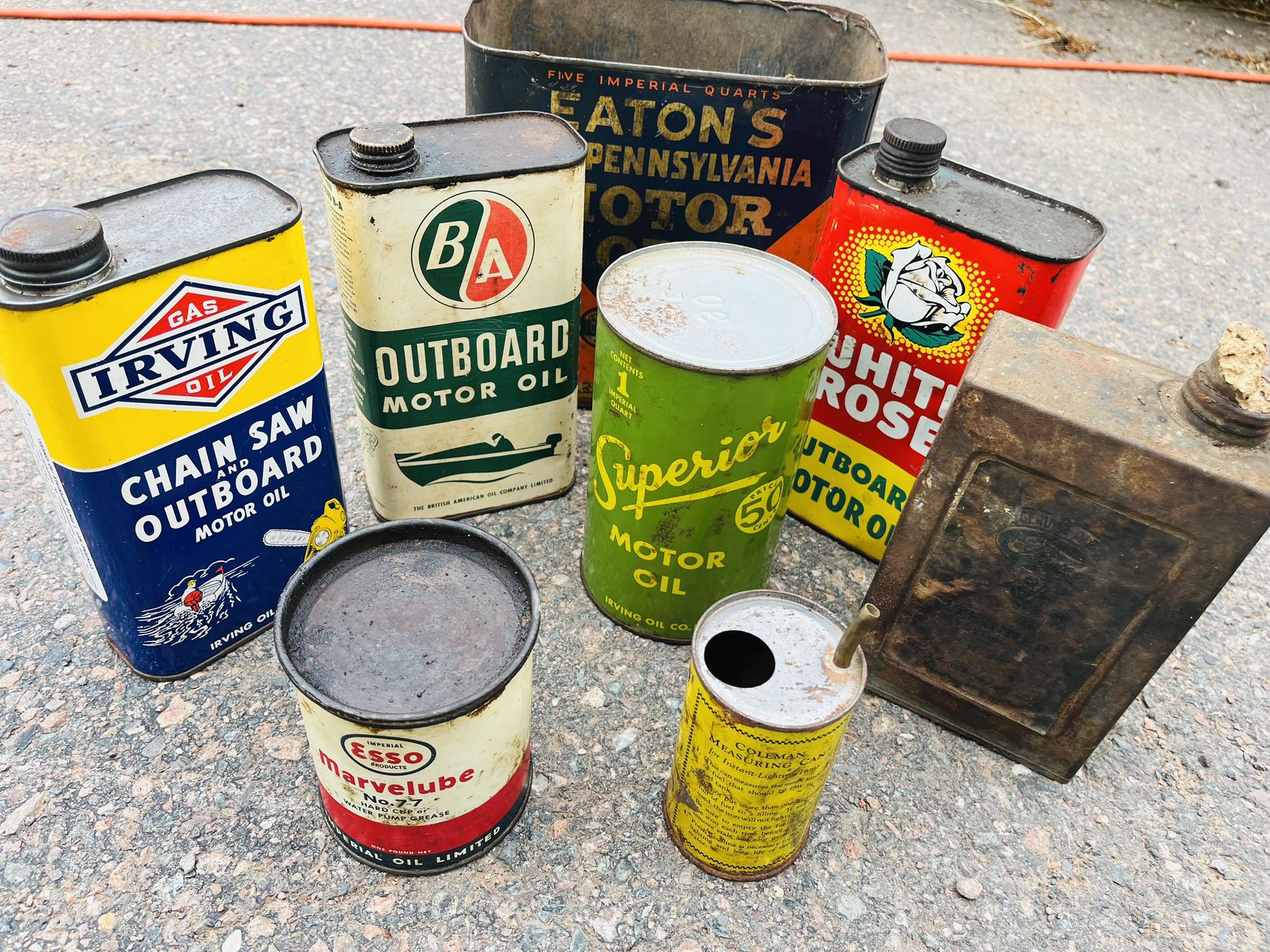 Found vintage ford oil can for collection