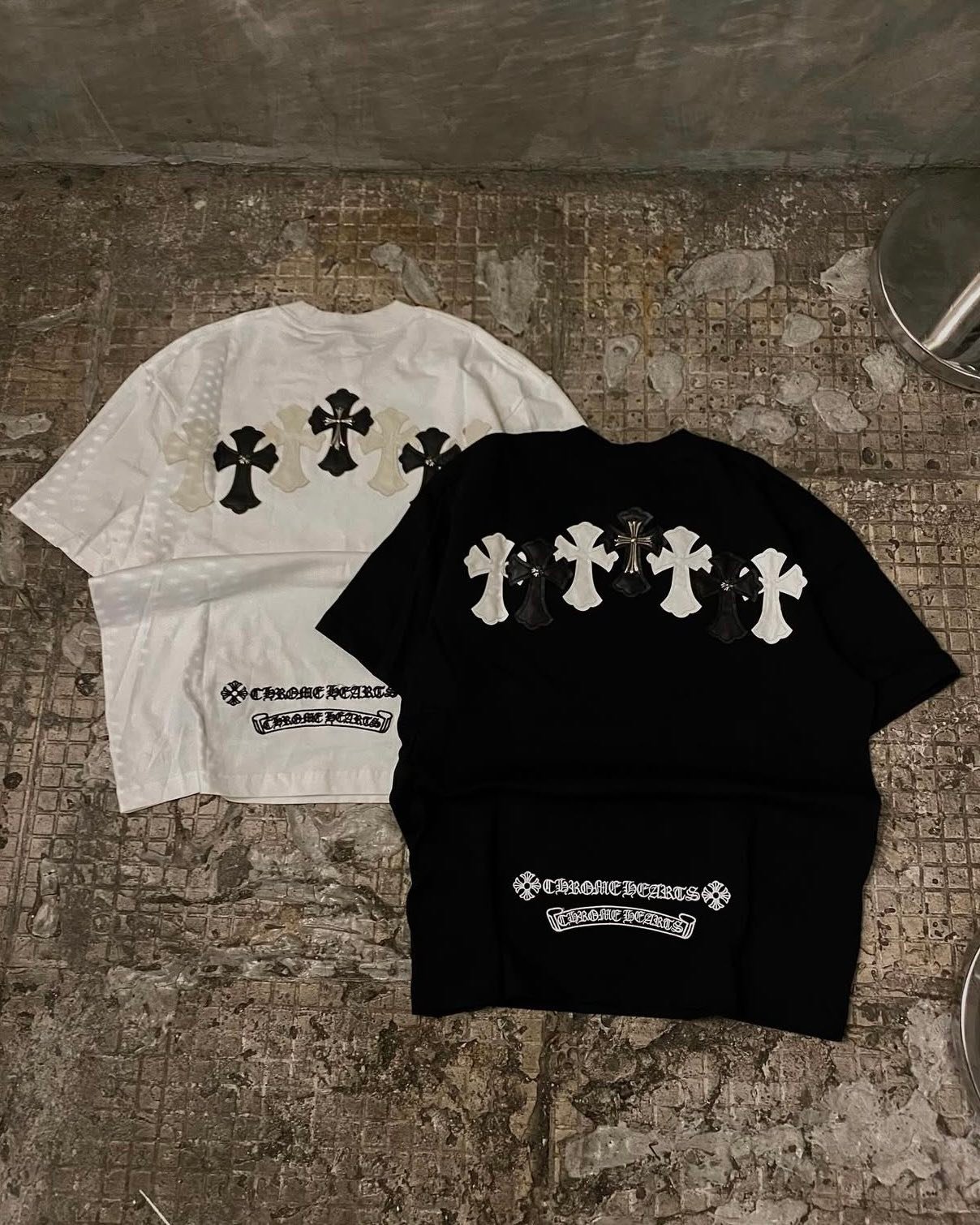 Chrome Hearts Square Cross T-Shirt Chrome Hearts Multi Cross Patch 