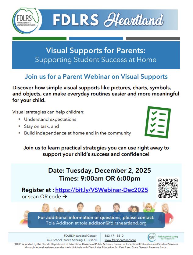 📢 FDLRS Heartland Parent Webinar... - DeSoto Middle School | Facebook