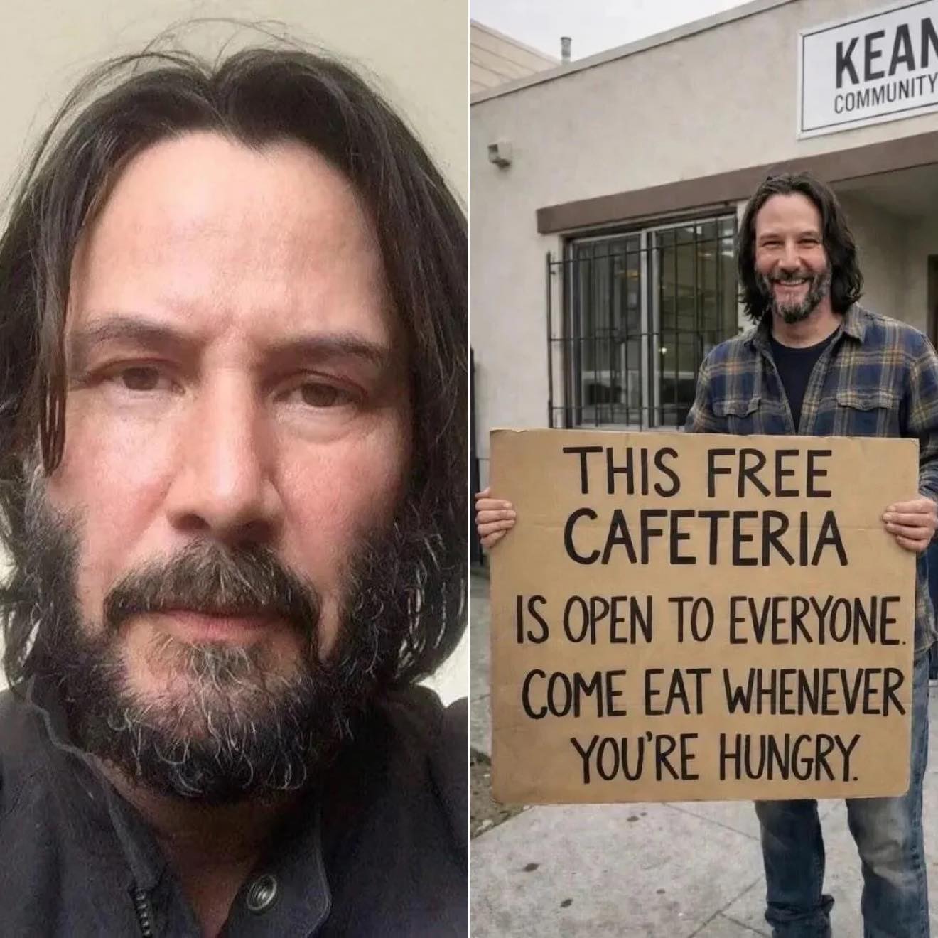 Curada - ABRE CAFETERÍA GRATUITA …. Así lo anunció el actor Keanu ...