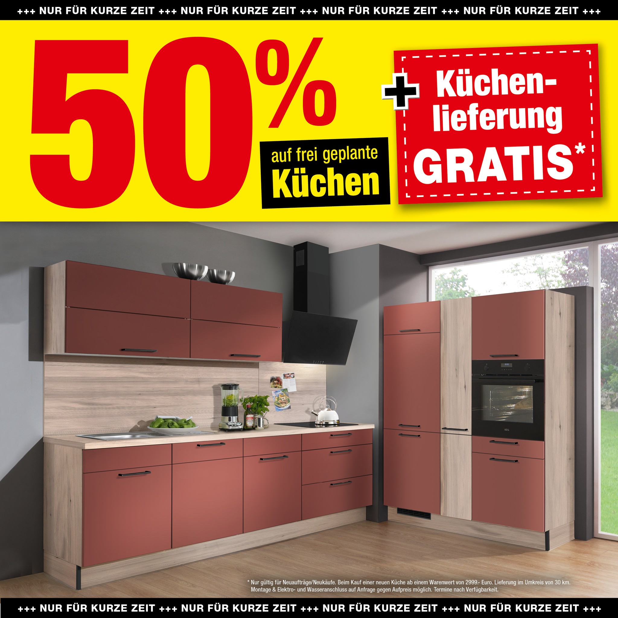 🔥 Bis zu 50% RABATT auf ausgewählte Küchen! 🔥 Nur für kurze Zeit – sichere dir jetzt deine Traumküche zum Hammerpreis! ✨ ✔️ Bis zu 50% sparen ✔️ Kostenlose Lieferung direkt zu