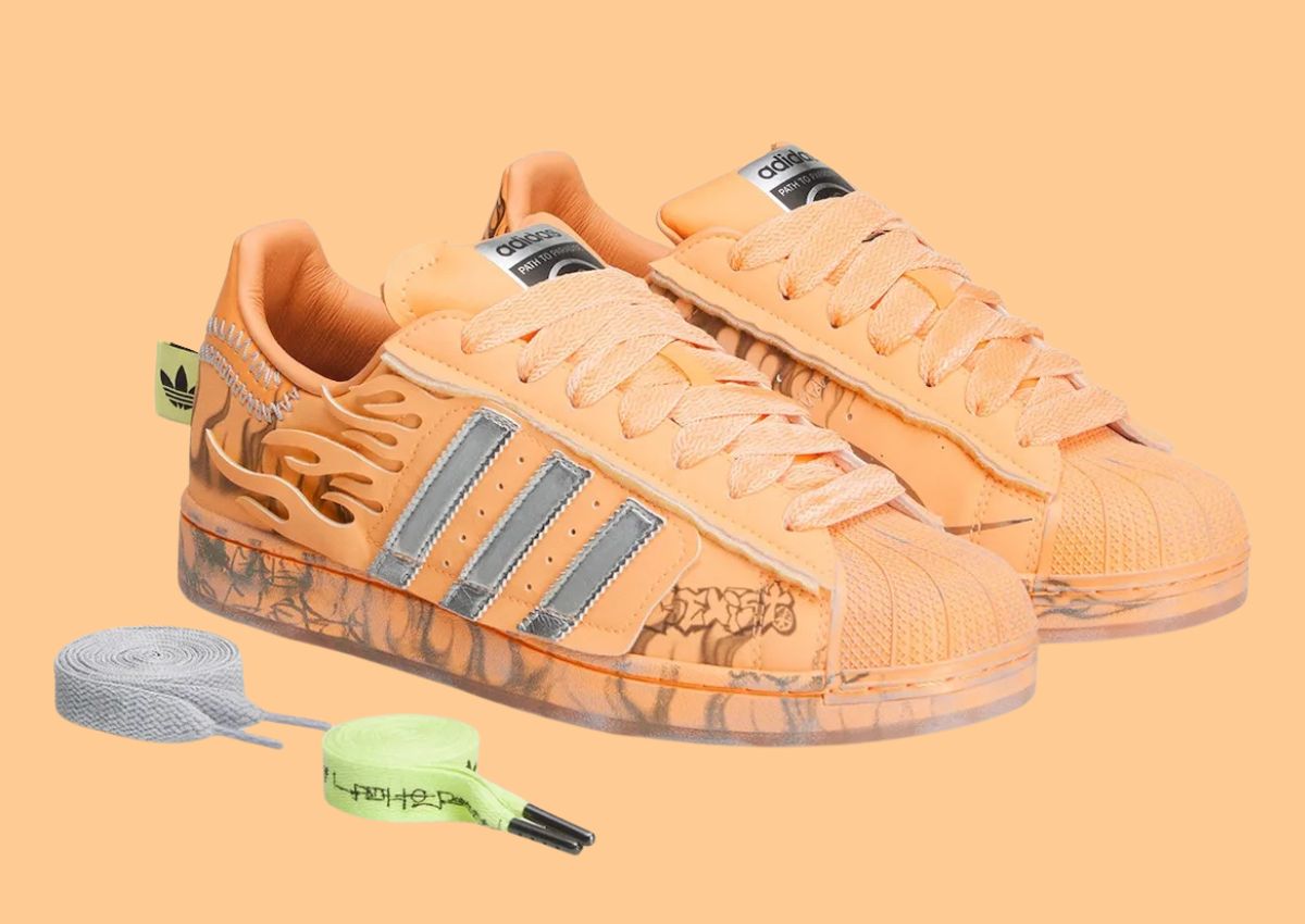 Hellstar x adidas Superstar “Hazy Orange Debuts April 10th More